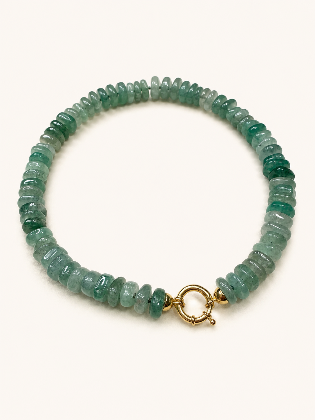 African Green Chalcedony Necklace