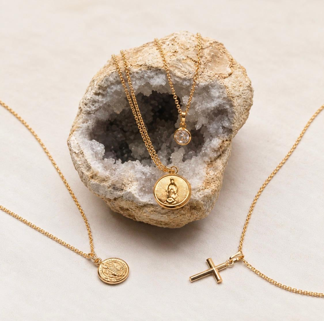 14k Gold-Filled Solitaire Necklace