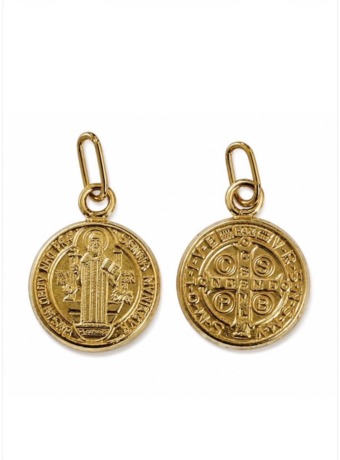 Saint Benedict Medallion Necklace | 14k Gold-Filled