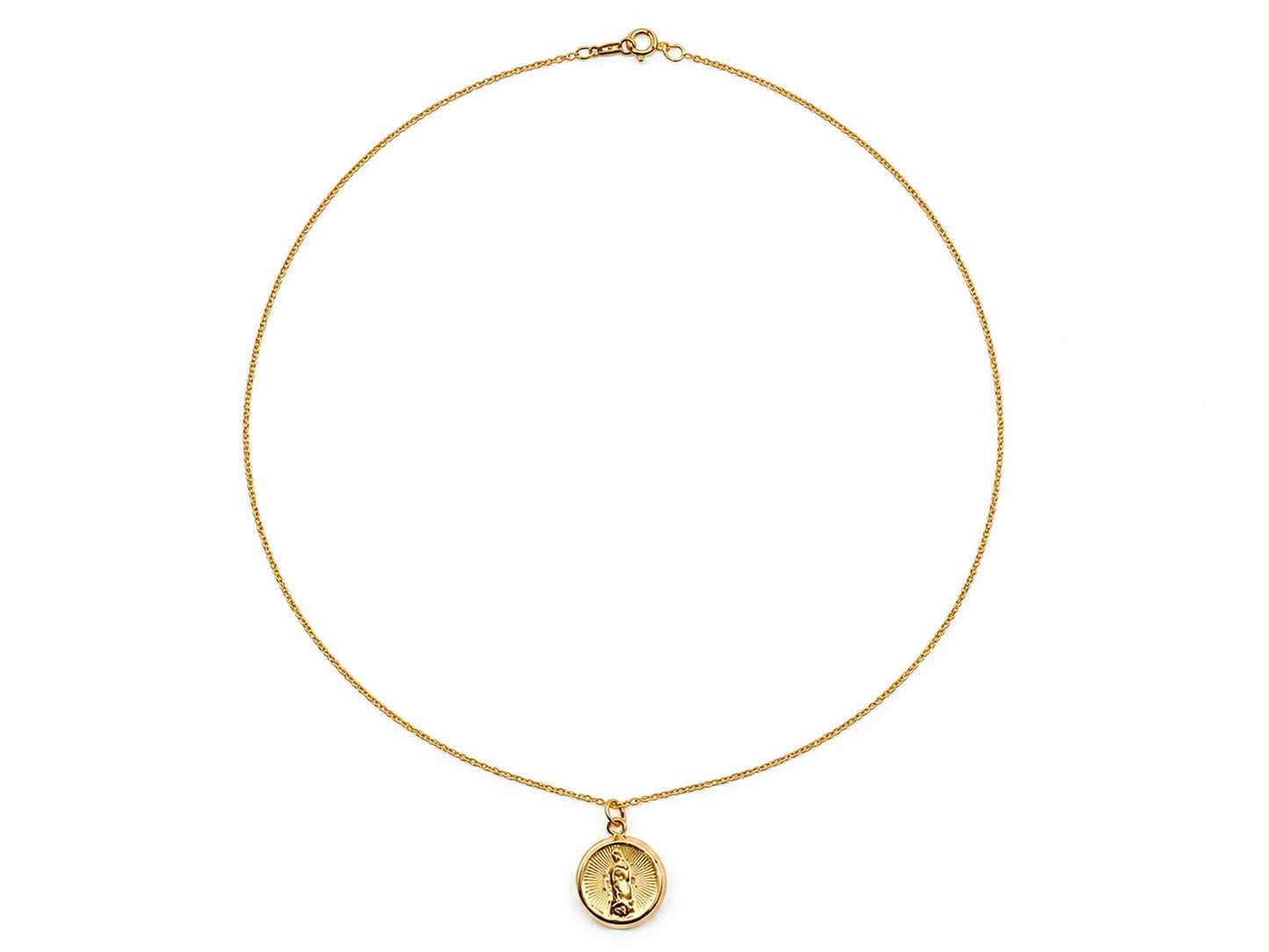 Our Lady Medallion Necklace (Guadalupe)