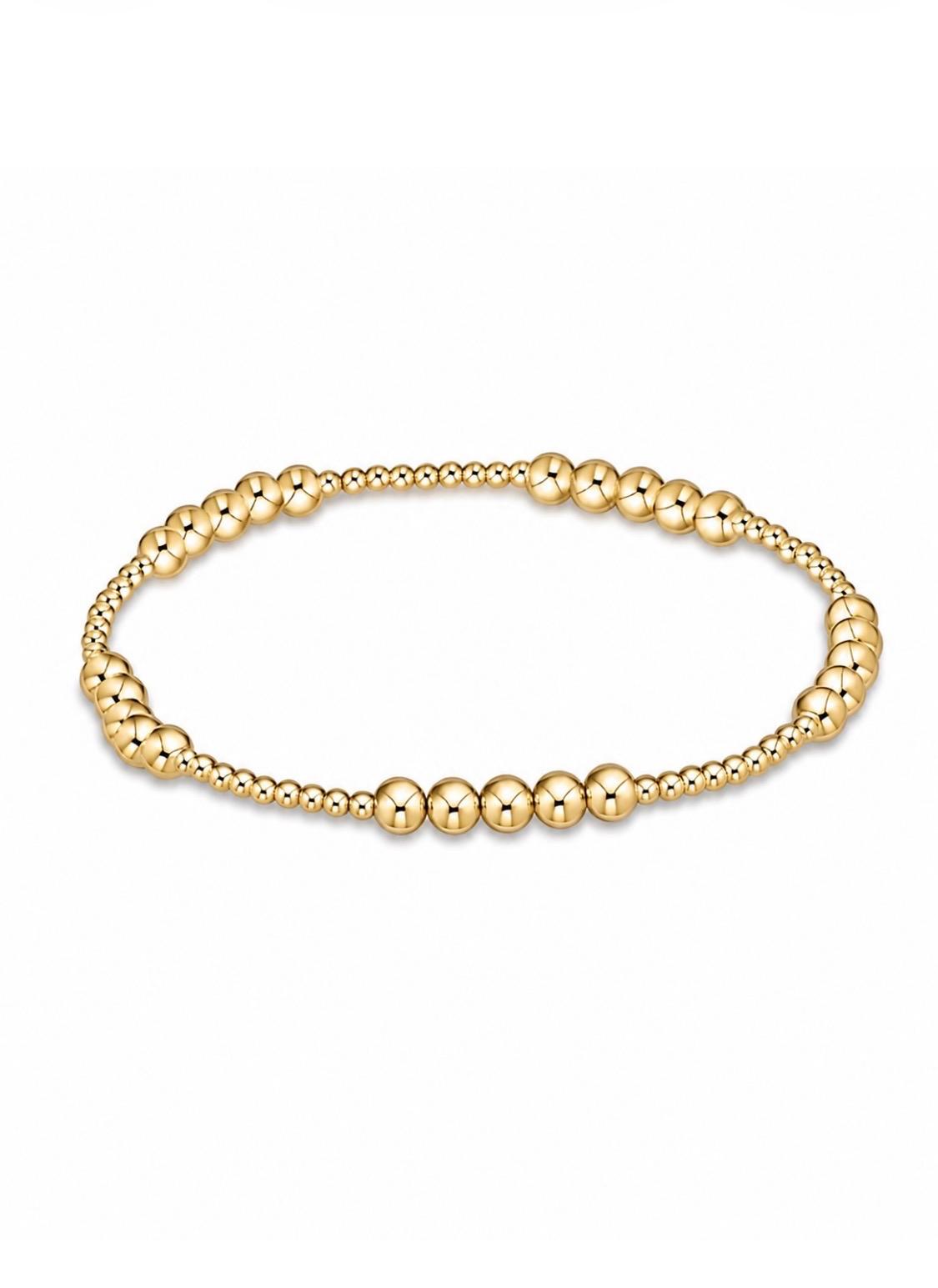 Combined 3mm - 2mm 14k gold-filled bacelet
