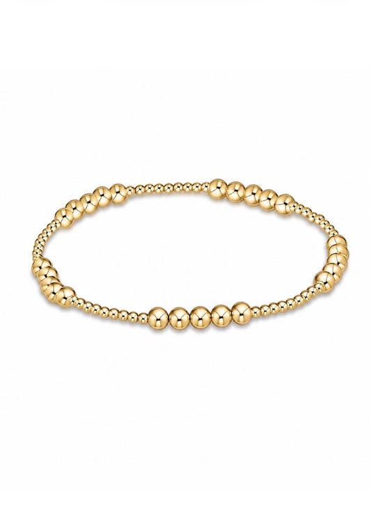 Combined 3mm - 2mm 14k gold-filled bacelet